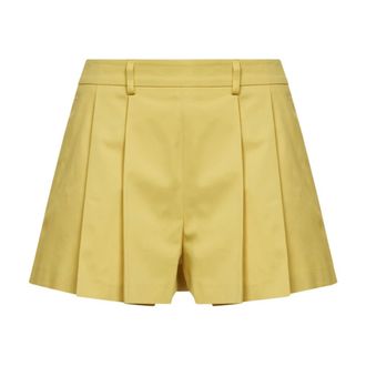 Blanca Vita Short Shorts, female, Yellow, Size: S Pleated Shorts