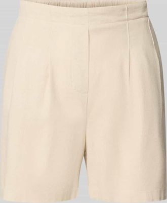 Vero Moda Regular Fit Shorts aus Viskose-Leinen-Mix Modell JESMILO in Sand, Gr&ouml;&szlig;e XS
