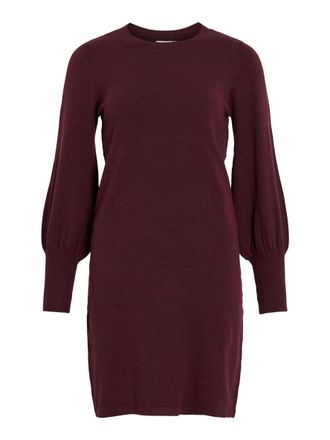 Vila Strickkleid VILA VIKERRY O-NECK KNIT DRESS - NOOS, Damen, Gr. M, N-Gr, fig, Strick, Obermaterial: 53% Polyester, 30% Viskose, 17% Polyamid, unifarben,