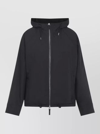 Yves Salomon lamb leather hooded reversible jacket