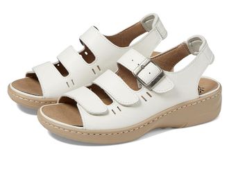 Propét Breezy Walker Womens Sandals White Onyx : 7.5 X (2E), Leather/Rubber