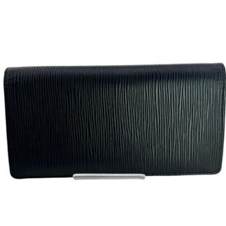 Louis Vuitton Tweedehands leren portemonnees - Dames - Pre-owned - Zwart - Maat: ONE Size Leer