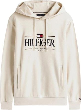 Tommy Hilfiger Hoodies - Heren - Hoodies - Beige - S - Hoodies & sweatvesten