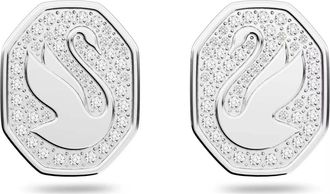 Swarovski Zwaan Oorbellen - Dames - Oorbellen - Grijs - ONE Size - Accessoires