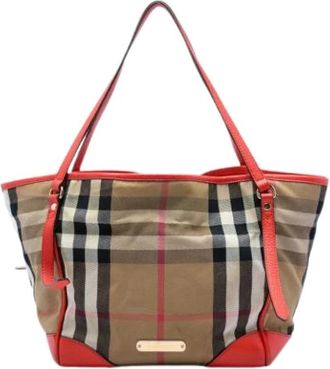 Burberry Pre-owned Canvas totes - Dames - Vintage Shopper - Bruin - ONE Size - Vintage