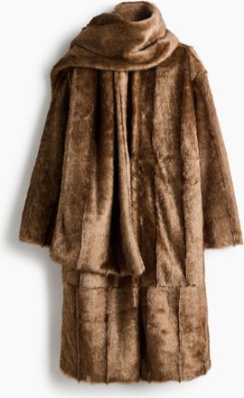 H&M Mantel mit Schaldetail - Brown