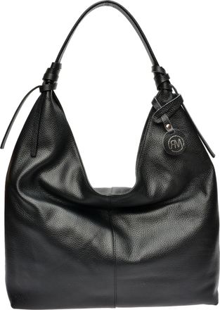 Roberta M Zwart Rundleer Tas