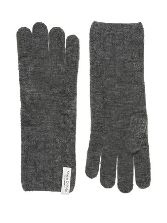 Marc O'Polo knitted gloves - women - Wool/Polyamide/Alpaca/Elastane - One Size - Grey
