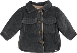 Oh Baby! Corduroy With Snowdrift Shacket- Infant in Charcoal at Nordstrom, Size 12-18M
