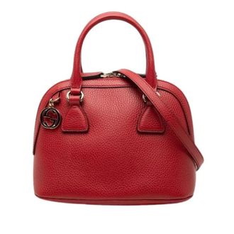 Gucci Pre-owned Satchel - Dames - Pre-owned - Rood - Maat: ONE Size Leer