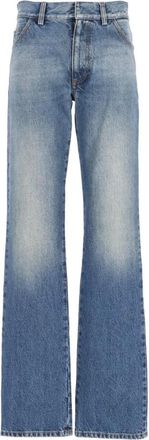 Maison Margiela Jeans, Dames, Blauw, W24, Katoen, Flared Jeans