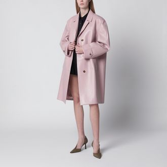 Prada Cappotto in nappa rosa Alabastro