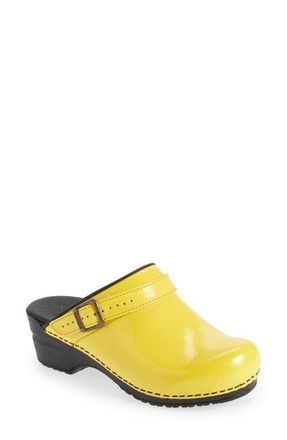 Sanita Estelle Polka Dot Clog in Yellow at Nordstrom, Size 5Us