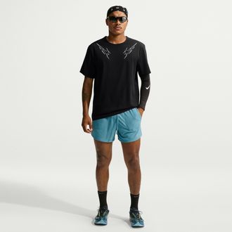 Nike Mens Stride Aero-FIT 5 Brief-Lined Running Shorts in Blue | IM5132-008