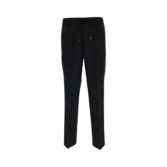 Dr&ocirc;le de Monsieur Cropped Trousers - male - Drole de Monsieur - Cropped Trousers - Black - L - Trousers