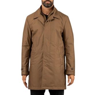 Fay Morning Coat - Heren - Jassen - Bruin - Maat: XL Zijde