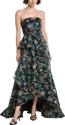 Theia Alice Jacquard Gown