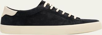Brunello Cucinelli Mens Suede Low-Top Sneakers