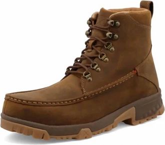 Twisted X Boots Mens Work 6 Boot In Distressed Saddle