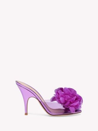 Gianvito Rossi Igea Mules in Purple Tpu at Nordstrom, Size 38.5