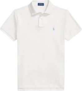Ralph Lauren Klassiek Passend Zacht Katoenen Poloshirt - Heren - Polos - Wit - XL - Katoen - Tops