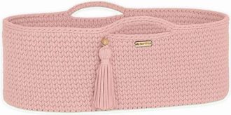 OEM Mois&eacute;s De Algod&oacute;n Boho Hecho A Mano Con Colch&oacute;n - Rosa Pastel