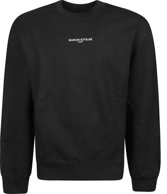 Maison Kitsun&eacute; Crew Neck Organic Cotton Sweatshirt