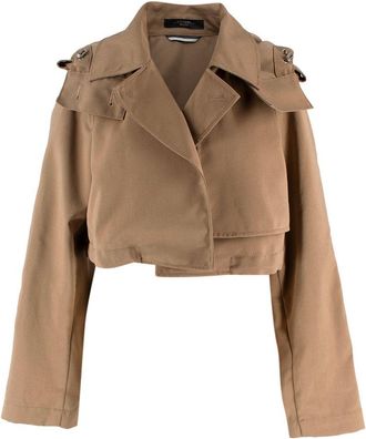 Max Mara Weekend MaxMara Beige Cropped Trench Coat