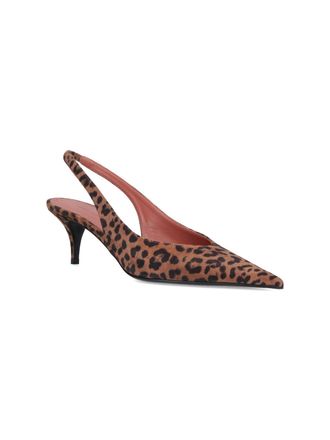 Amina Muaddi Womens With Heel Brown Upper: Calf Leather