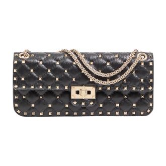 Valentino Bolso de Hombro Mediano Rockstud Spike - Bags - Mujer - Negro - ONE SIZE