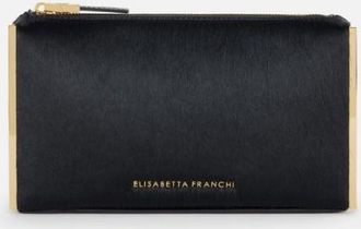 Elisabetta Franchi koeienhuid clutch