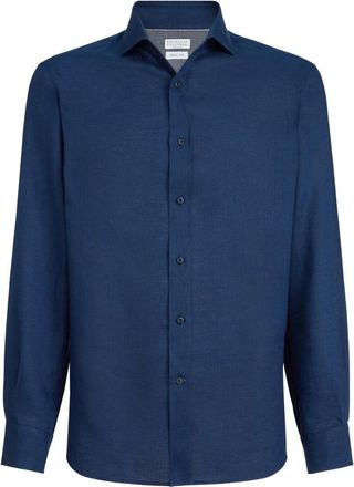 Brunello Cucinelli Shirts Blue
