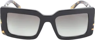 Prada Black Rectangular Sunglasses