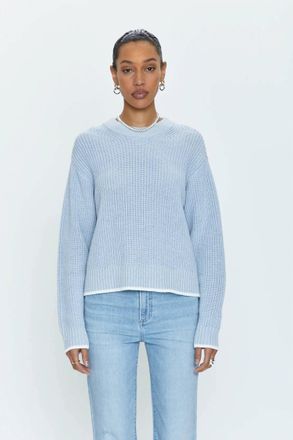 Pistola Denim Ren All Day Sweater Top In Light Blue