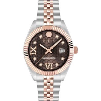 Philipp Plein Date Superlative Bracelet Watch, 34mm in Ip Rose Gold at Nordstrom