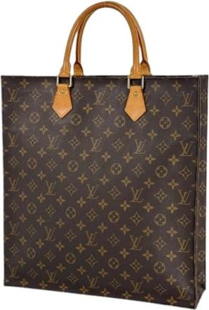 Louis Vuitton Pre-owned Tote Bags, female, Brown, Size: ONE SIZE Pre-owned Sac Plat Tote Bag