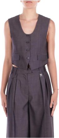 John Richmond Jassen, Dames, Grijs, M, Grijze jassen met knoopsluiting