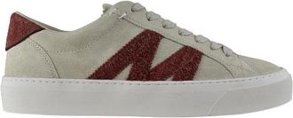 Moncler Monaco 2 Sneakers - Heren - Sneakers - Beige - 40 EU - Leer - Schoenen