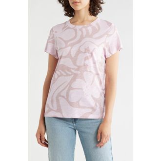 Sanctuary One Pocket T-Shirt in Lilac Purple Splash at Nordstrom Rack, Size X-Small