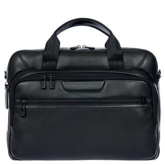 Porsche Design by Brics Roadster Leather EVO Briefcase in Black at Nordstrom