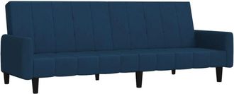 vidaXL Sof&aacute; Cama De 2 Plazas Terciopelo Azul Vidaxl