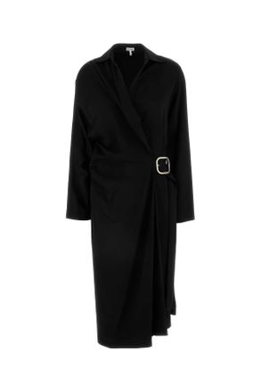 Loewe Black Stretch Cady Dress