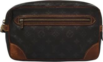 Louis Vuitton Pre-owned Tela clutches - - Pre-owned - Donna - Marrone - ONE SIZE