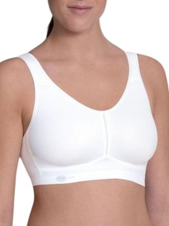 Anita Womens Light & Firm Sports Bra - White polyamide - Size 32D