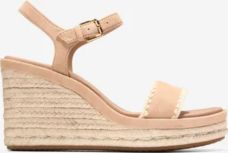 Cole Haan Womens Cloudfeel Asbury Espadrille Wedge Sandals - Beige Size 10.5