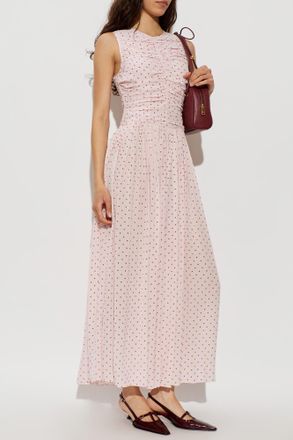 Rotate Draped Dress, Womens, Pink