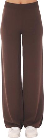KANGRA Palazzo Broeken in Viscose - Dames - Wijde Broeken - Bruin - 2XL - Polyester - Broeken
