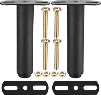 No Brand Patas De Cama Ajustables, 2 Piezas, Soporte Central Resistente Para Rejilla De Soporte, Repuestos Para Sof&aacute; Y Estructura De Cama, Altura 18-33 Cm