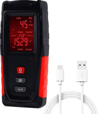 OEM Comprobador Emc Digital, Detector De Radiaci&oacute;n De Campo El&eacute;ctrico Y Magn&eacute;tico, Medici&oacute;n De Temperatura Con Pantalla A Color Y Bater&iacute;a Recargable