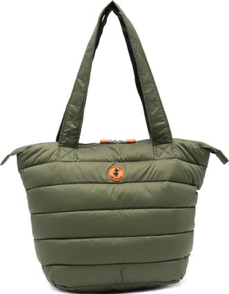 Save The Duck quilted tote bag - women - Fabric - One Size - Green